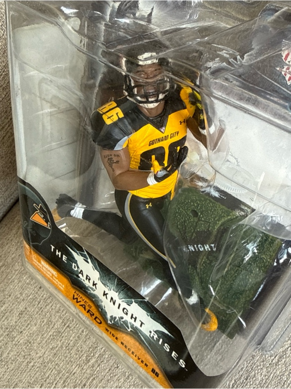 Mcfarlane Hines Ward Action Figure WR Gotham Rogues Dark Knight Rises RARE! 2012 - Picture 10 of 17